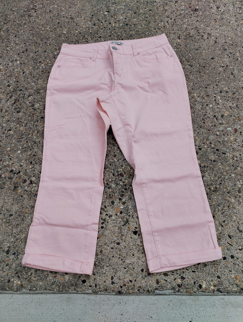 Vintage America Boho Crop Women's Pink Jeans